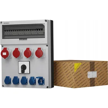 Rozvaděč Staveništní rozvaděč s vypínačem 0-1 GR-S/FI 32A 3x16A 5x230V Doktorvolt