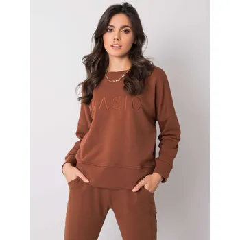 Dámská mikina Hnědá mikina Basic RV-BL-6080.19-brown Velikost: L/XL