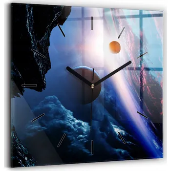 Hodiny Nástěnné hodiny Wallfluent černé 30 cm