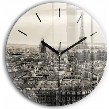 Hodiny Nástěnné hodiny Wallfluent černé 60 cm