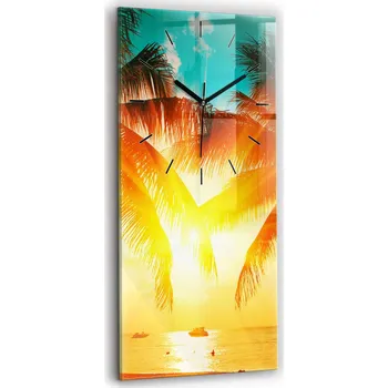 Hodiny Nástěnné hodiny Wallfluent odstíny žluté 30 cm