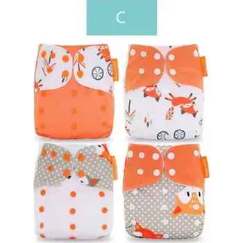 Plenkové kalhoty Plenkové kalhotky na patentky (Happyflute) - 4 ks v balení Motiv: C