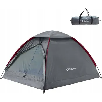 Stan KingCamp Ultralehký kempingový stan Mondome II pro 2 osoby, šedý, KT2427