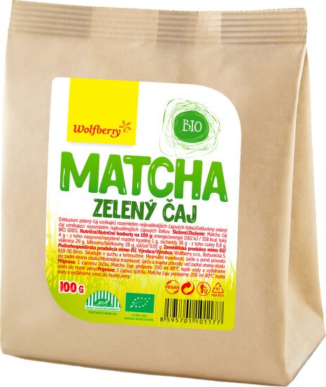 Wolves Matcha Wolfberry Matcha BIO zelený čaj od 215 Kč - Zbozi.cz