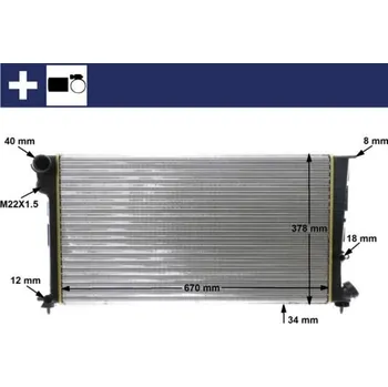 Chladič motoru Chladič, chlazení motoru AGB 235008C6