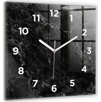 Hodiny Nástěnné hodiny Wallfluent černé 60 cm