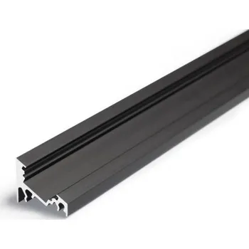 LED lišta STRONG StrongLumio profil LED Corner 10 alu černý 3000mm