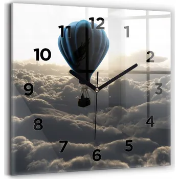 Hodiny Nástěnné hodiny Wallfluent černé 30 cm