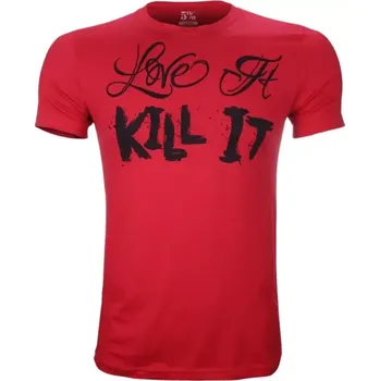 Pánské tričko Love It Kill It, Red T-Shirt with Black Lettering XL