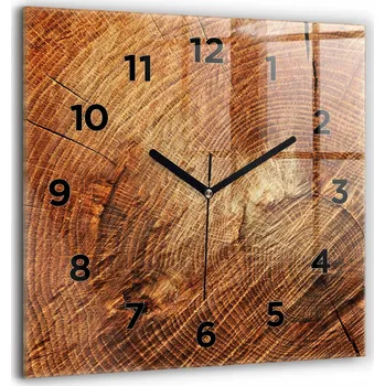 Hodiny Nástěnné hodiny Wallfluent hnědé 60 cm