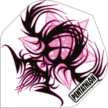 Příslušenství pro šipky Pentathlon Letky Classic - Pink / Black Tribal - PNT0137