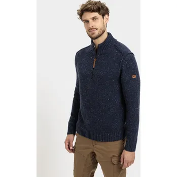 Pánský svetr SVETR CAMEL ACTIVE KNITTED TROYER NIGHT BLUE