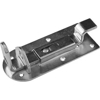 Tesařské kování Komas 12192 zástrč uzamykatelná 140mm lomená Zn