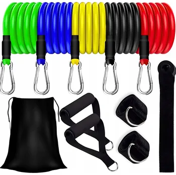 ODPOROVÉ GUMY NA CVIČENÍ fitness trénink - 5 úrovní odporu