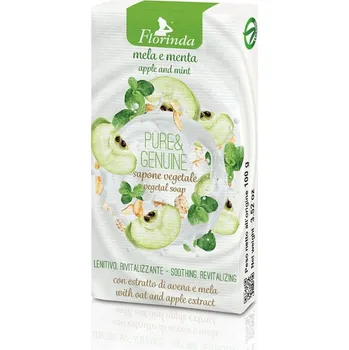 Koupelová kosmetika Florinda, Itálie Florinda - Italské tuhé mýdlo 100 g Pure & Genuine Apple And Mint