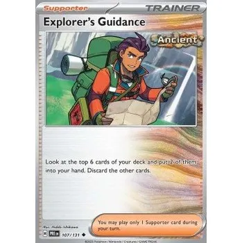 Volný čas Pokémon PRE 107/131 Explorer's Guidance - Prismatic Evolutions Stav: Near Mint, Verze: NORMAL