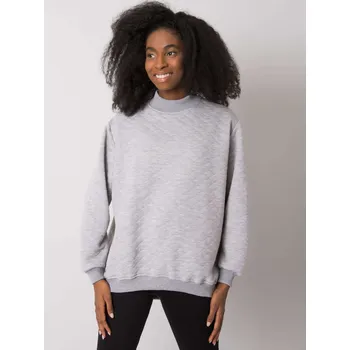 Dámská mikina Světle šedá dámská prošívaná mikina bez kapuce RV-BL-7447.29-light gray Velikost: S/M