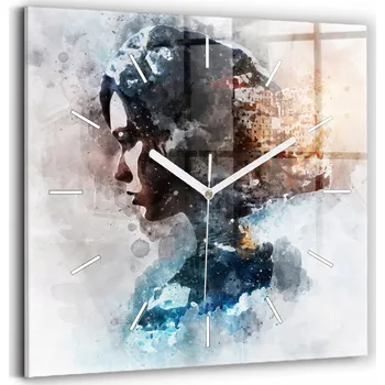 Hodiny Nástěnné hodiny Wallfluent modré 30 cm