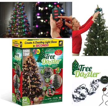 Vánoce Tree Dazzler vánoční osvětlení červená