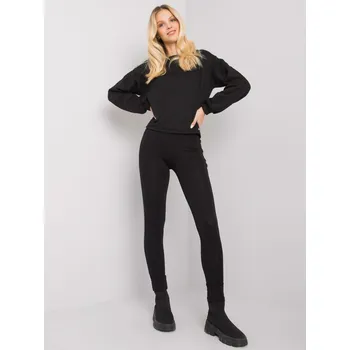 Černé legíny Jasmine s "pepito" pruhy na bocích RV-LG-7374.86P-black Velikost: L