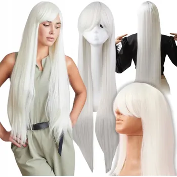 Paruka Conseé paruka dlouhé bílé vlasy s ofinou