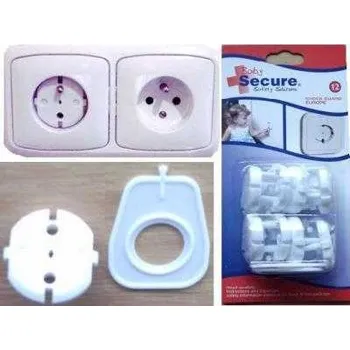 Dětský bezpečnostní prvek Záslepka elektrické zásuvky kulatá (12ks)