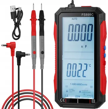 Multimetr LCD MULTIMETR CYFROWY, MIERNIK UNIWERSALNY, NAPIĘCIE AC/DC