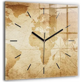 Hodiny Nástěnné hodiny Wallfluent hnědé 60 cm