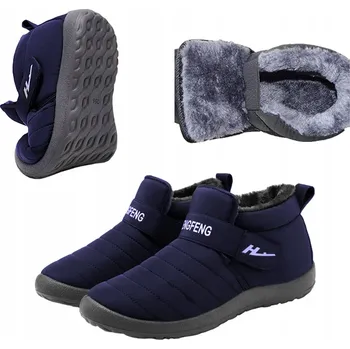 Dámská zimní obuv ZIMNÍ SNĚHULE OCELENÉ NÁMOŘNICKÁ MODRÁ UNISEX VELIKOST 44