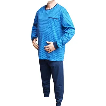 Pánské pyžamo xcena Pyžama bavlněné pánské s náplety Velikost: L