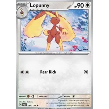 Volný čas Pokémon PRE 084/131 Lopunny - Prismatic Evolutions Stav: Near Mint, Verze: NORMAL