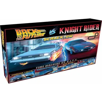 autodráha Autodráha SCALEXTRIC C1431P - Back to the Future vs Knight Rider Race Set (1:32)