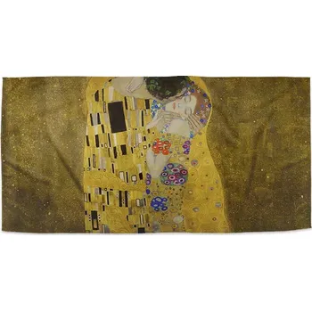 Ručník Sablio Ručník s potiskem Polibek - Gustav Klimt - 30x50 cm