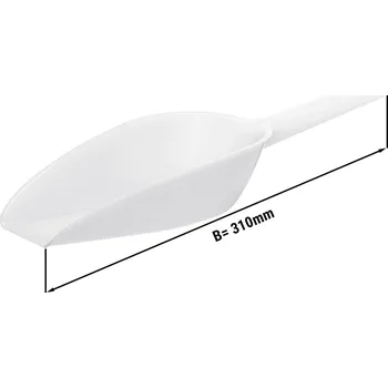 Pec na pizzu G.Gastro Ice Scoop - with Holder - 512ml (18oz) - Medium - White