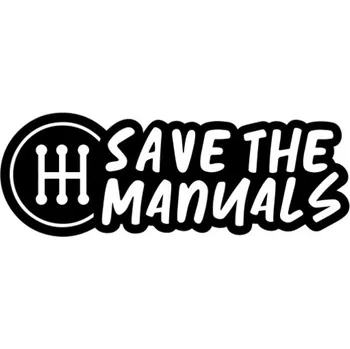 Samolepicí dekorace na vozidlo Samolepka save the manuals na auto a motorku, tuning nálepka (5857)