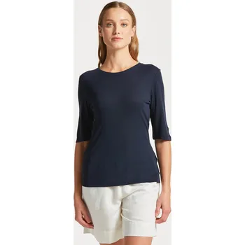 Dámské tričko TRIČKO GANT SLIM LIGHTWEIGHT SS T-SHIRT EVENING BLUE