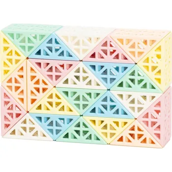 Hlavolam Had DianSheng 24 segmentů Barevný plast pastelové odstíny Hollow