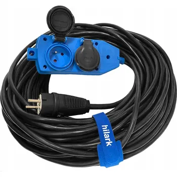 Napájecí kabel PRODLUŽOVACÍ KABEL S ROZBOČKOU 4x230V H05VV-F 3x2,5 OWY 25m