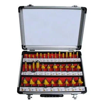 Fréza Frézy tvarové sada 35ks, stopka 8mm, v kovovém kufru