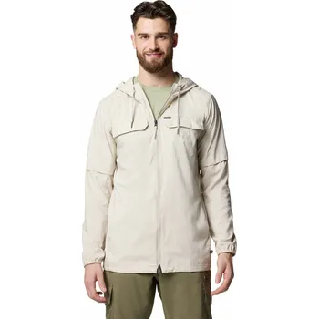 Pánská větrovka Columbia Skien Valley™ Hooded LS Shirt M 2124303278 - dark stone L