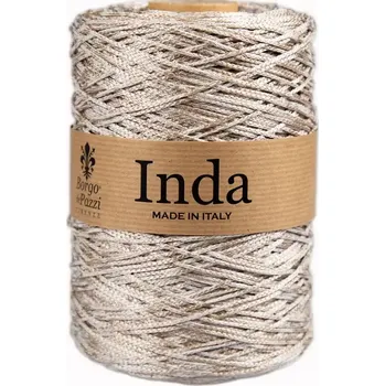 Příze Borgo de Pazzi Inda 10 Béžový melír (Špagátová příze Inda 10)