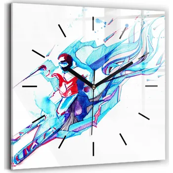 Hodiny Nástěnné hodiny modré 30 cm