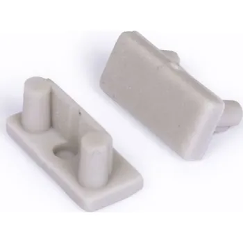 LED lišta STRONG StrongLumio koncovky k profilu Begton 12 rovná šedá (pár)