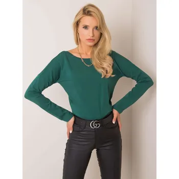 Dámské tričko Tmavě zelené dámské tričko s výstřihem na zádech RV-BZ-5890.10-dark green Velikost: S
