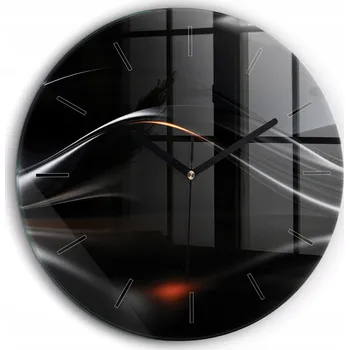 Hodiny Nástěnné hodiny Wallfluent černé 60 cm