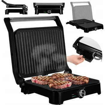 Kuchyňský gril Elektrický gril Zeegma Grill Chef Base černý 2000 W kontaktní