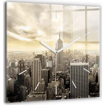 Hodiny Nástěnné hodiny Wallfluent hnědé 60 cm