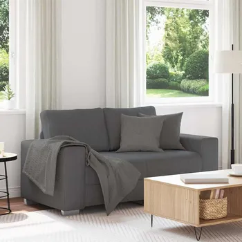 Pohovka vidaXL Loveseat Sofa tmavě šedé 120 cm manšestrová tkanina [4105194] Barva: Tmavě šedá