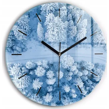 Hodiny Nástěnné hodiny Wallfluente bílé 30 cm