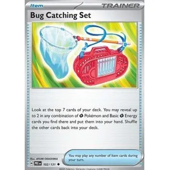 Karetní hra Pokémon PRE 102/131 Bug Catching Set - Prismatic Evolutions Stav: Near Mint, Verze: REVERSE HOLO